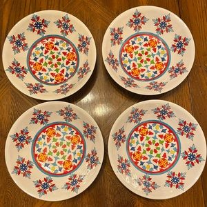 Melamine plate and bowls